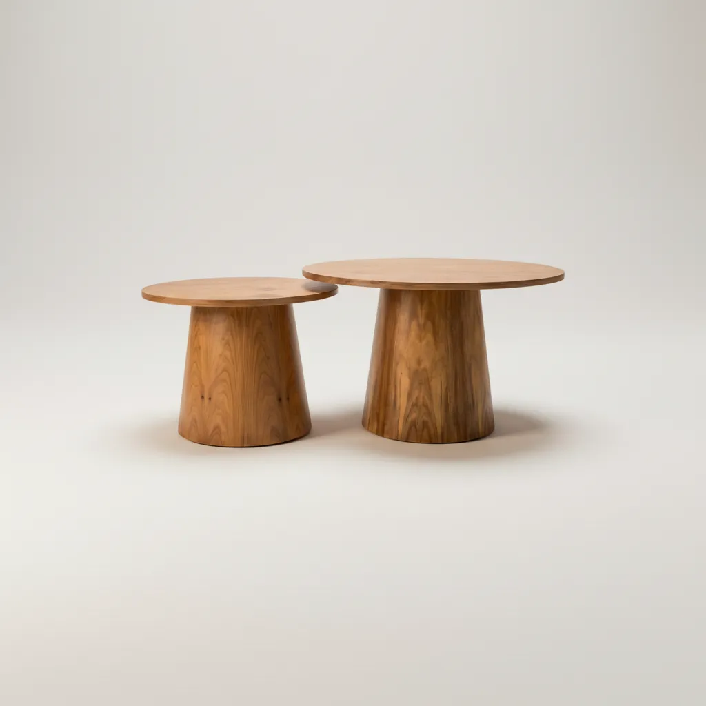 Mesita Cónica (Natural, 80x50h)