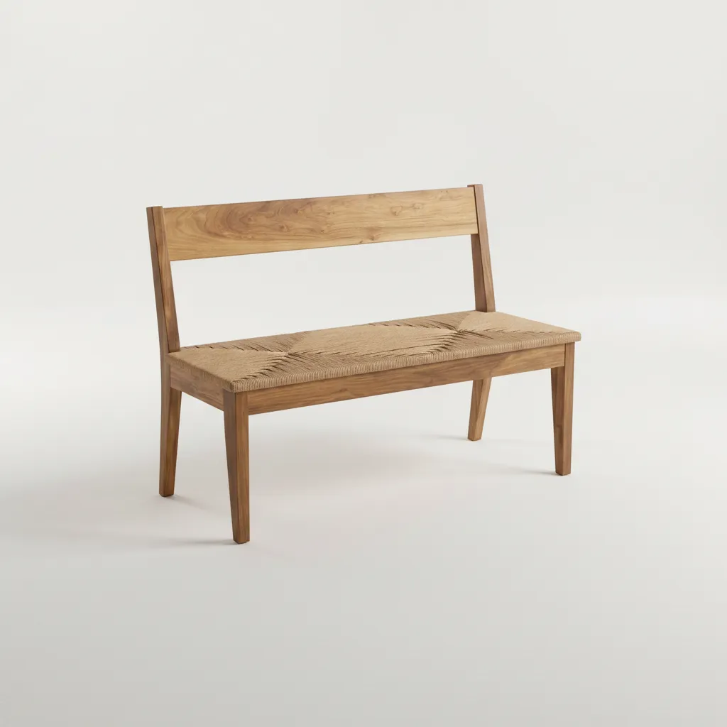 Banco Piet (Natural, Tejido)